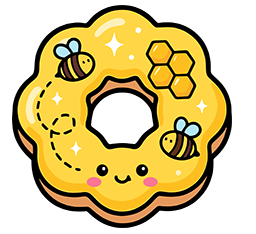 Swirl frosting mochi donut