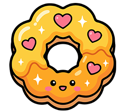 Sky and stars mochi donut