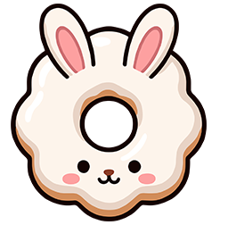 Smiling sprinkle mochi donut